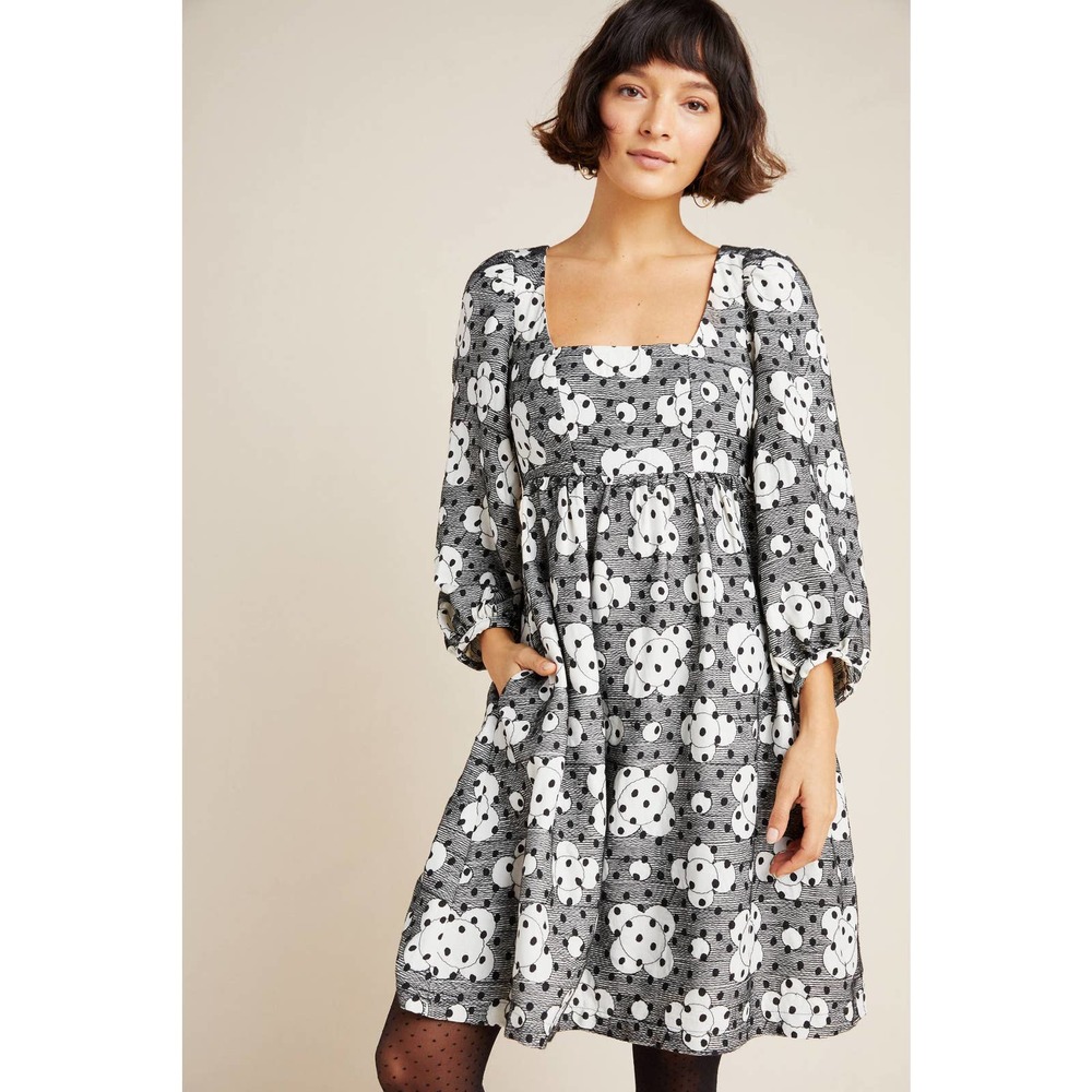 New Anthropologie Jane Textured Babydoll Dress